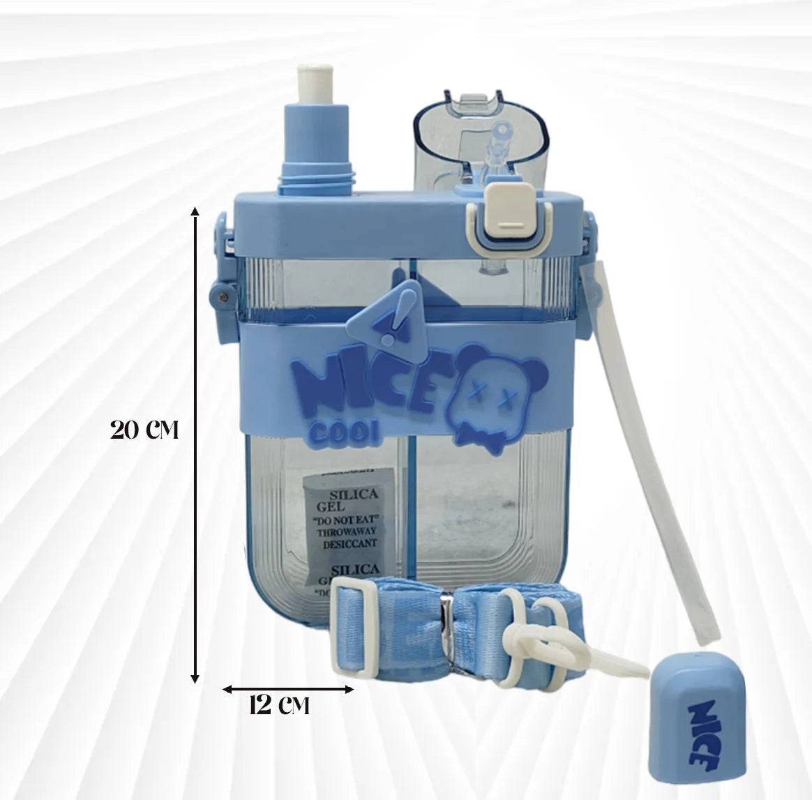 Nice Cool Water Bottle Blue 600ml MM764