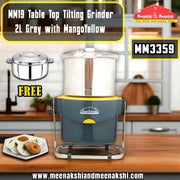 MM19 Table Top Tilting Grinder 2L Grey with MangoYellow MM3359