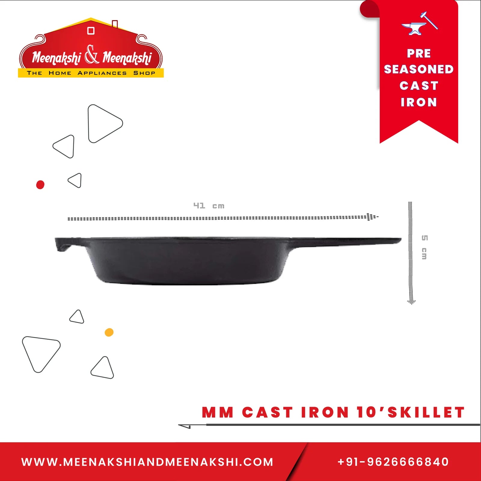 MM CAST IRON SKILLET 10.25 INCH