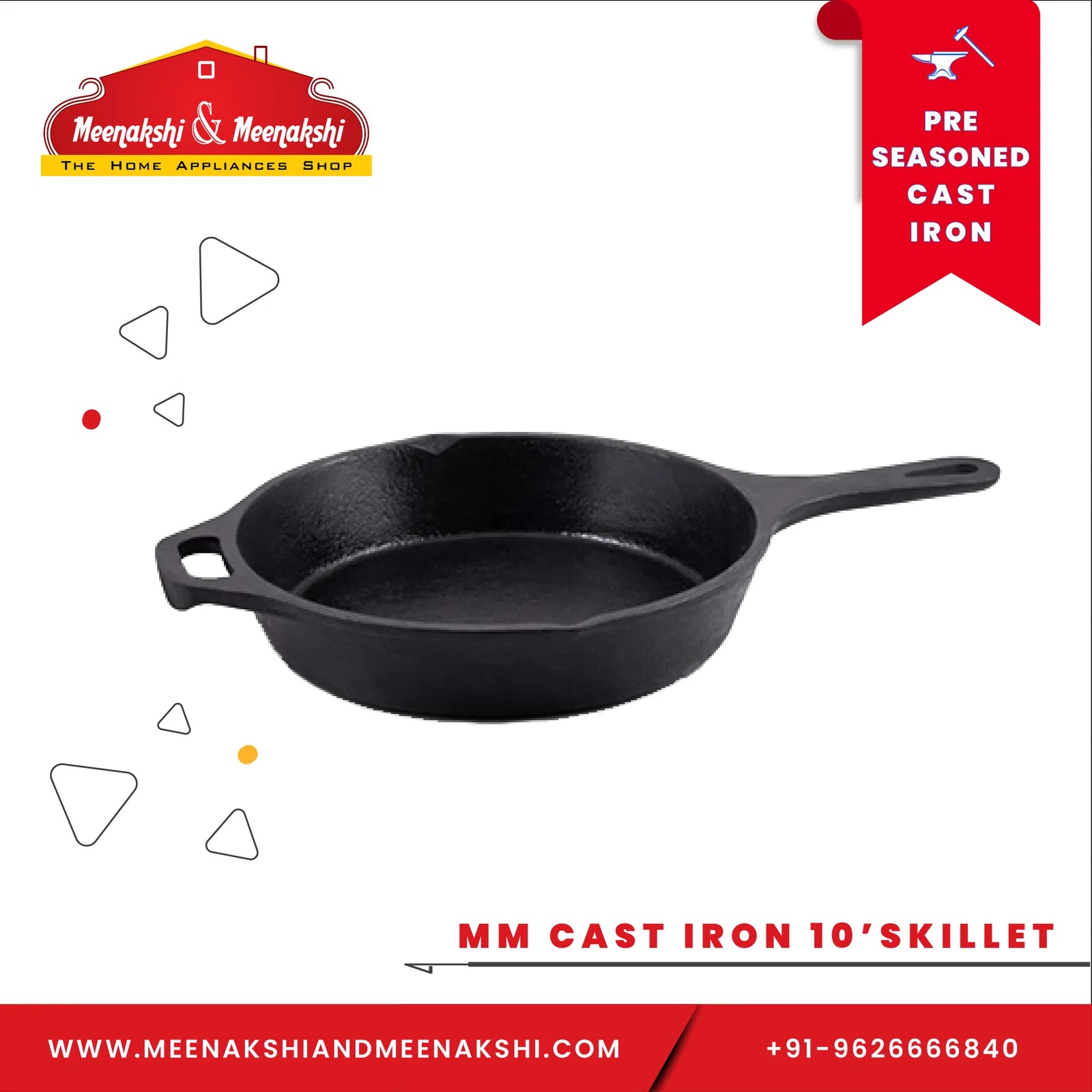 MM CAST IRON SKILLET 10.25 INCH