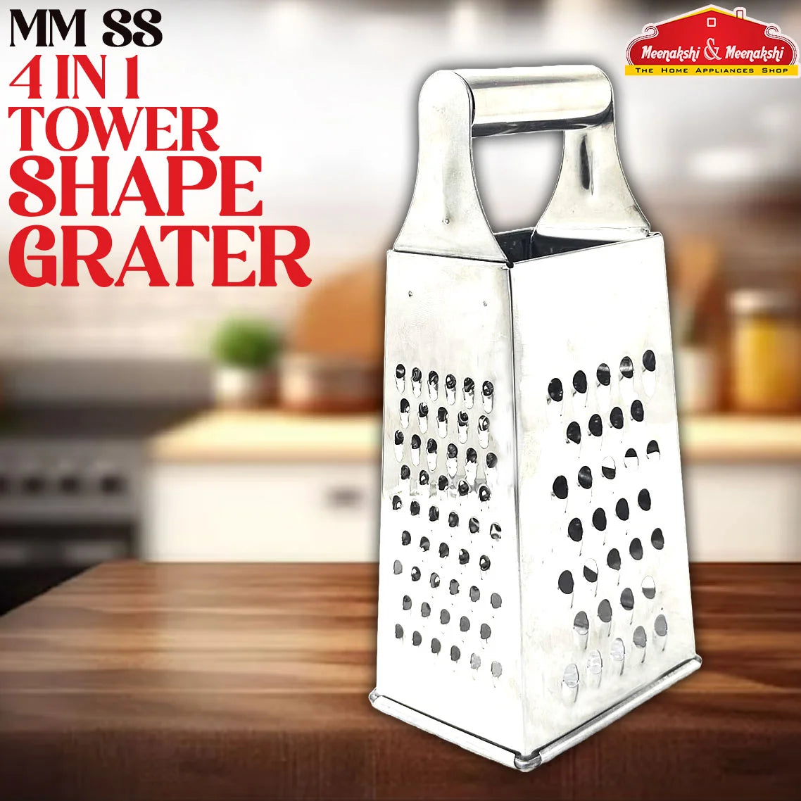 MM SS Tower Shape 4 in 1 Grater MM1251