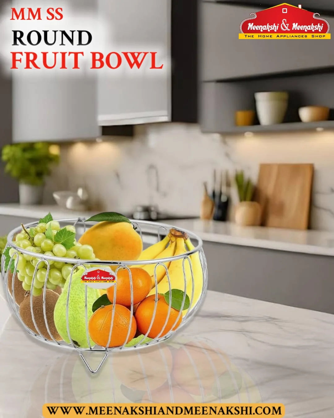 Mm SS Round fruit Bowl MM1505