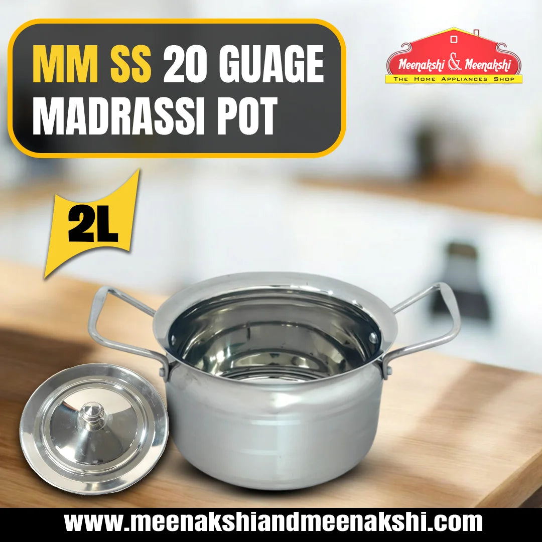 MM SS 20 Guage Madrassi Pot 2L MM3042
