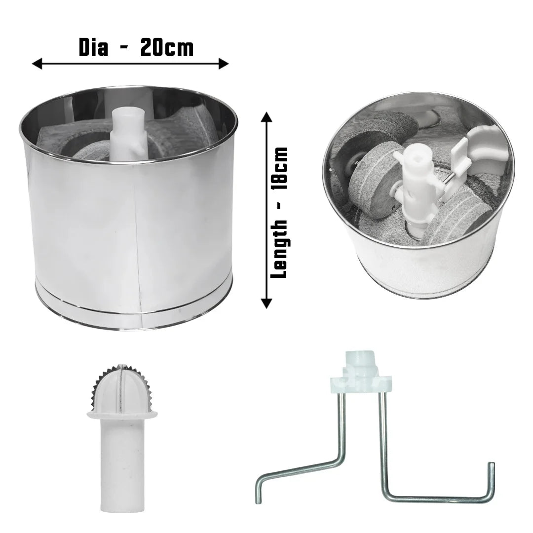 MM20 Table Top Tilting Grinder 3L Grey With Orange MM3204