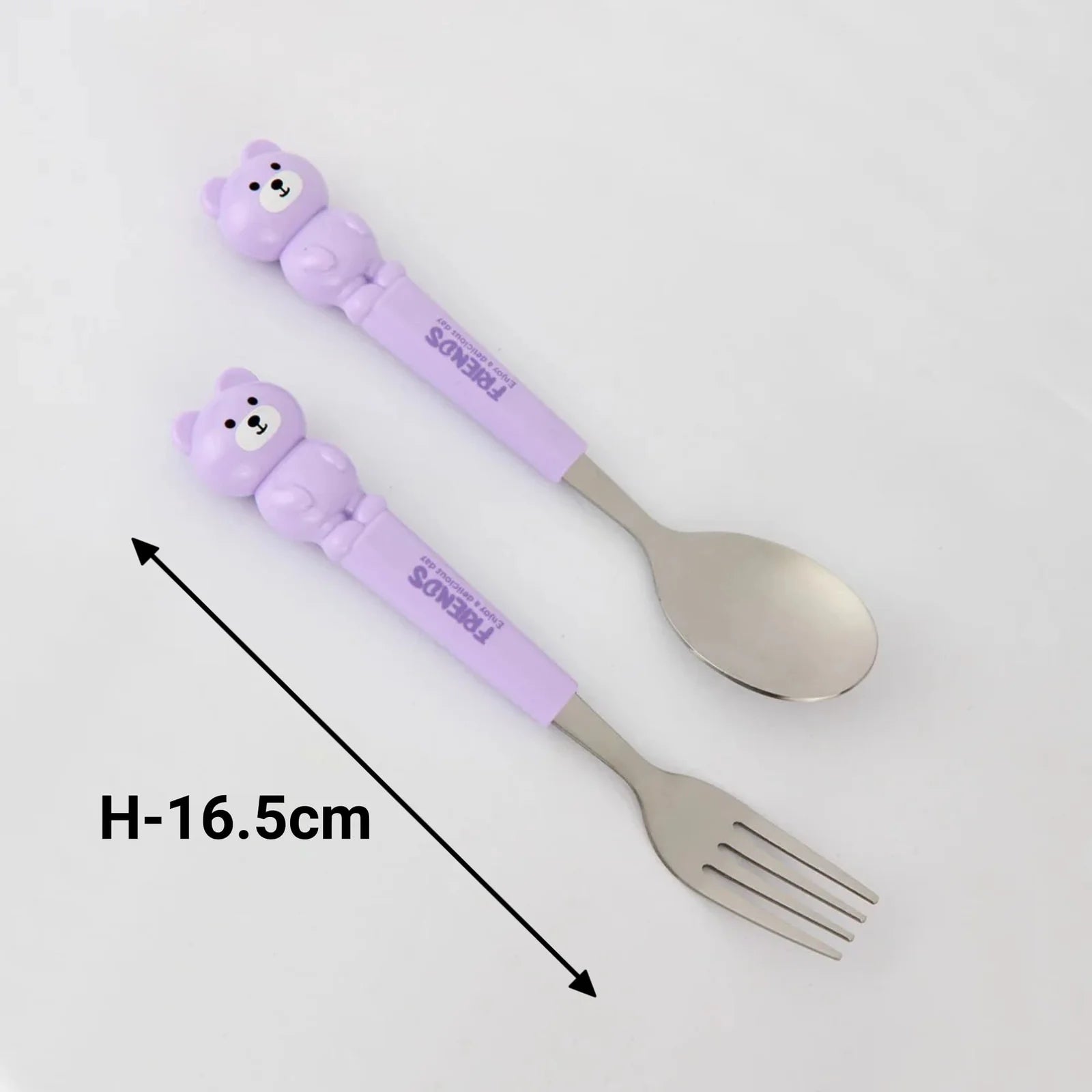 Bear Kids Cutlery Set Purple MM2110