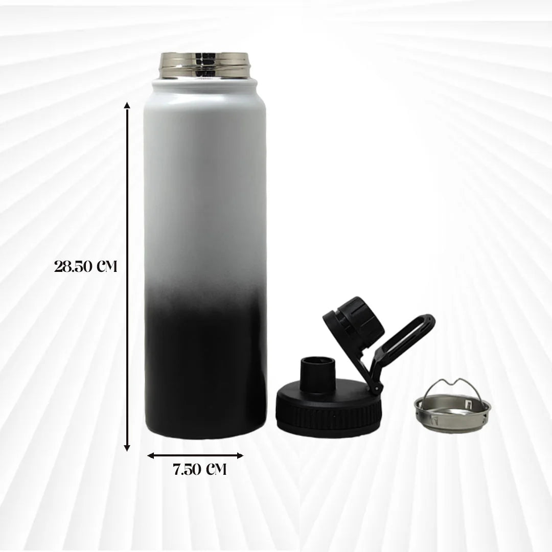Hot & Cold Flip Bottle Black & White MM739