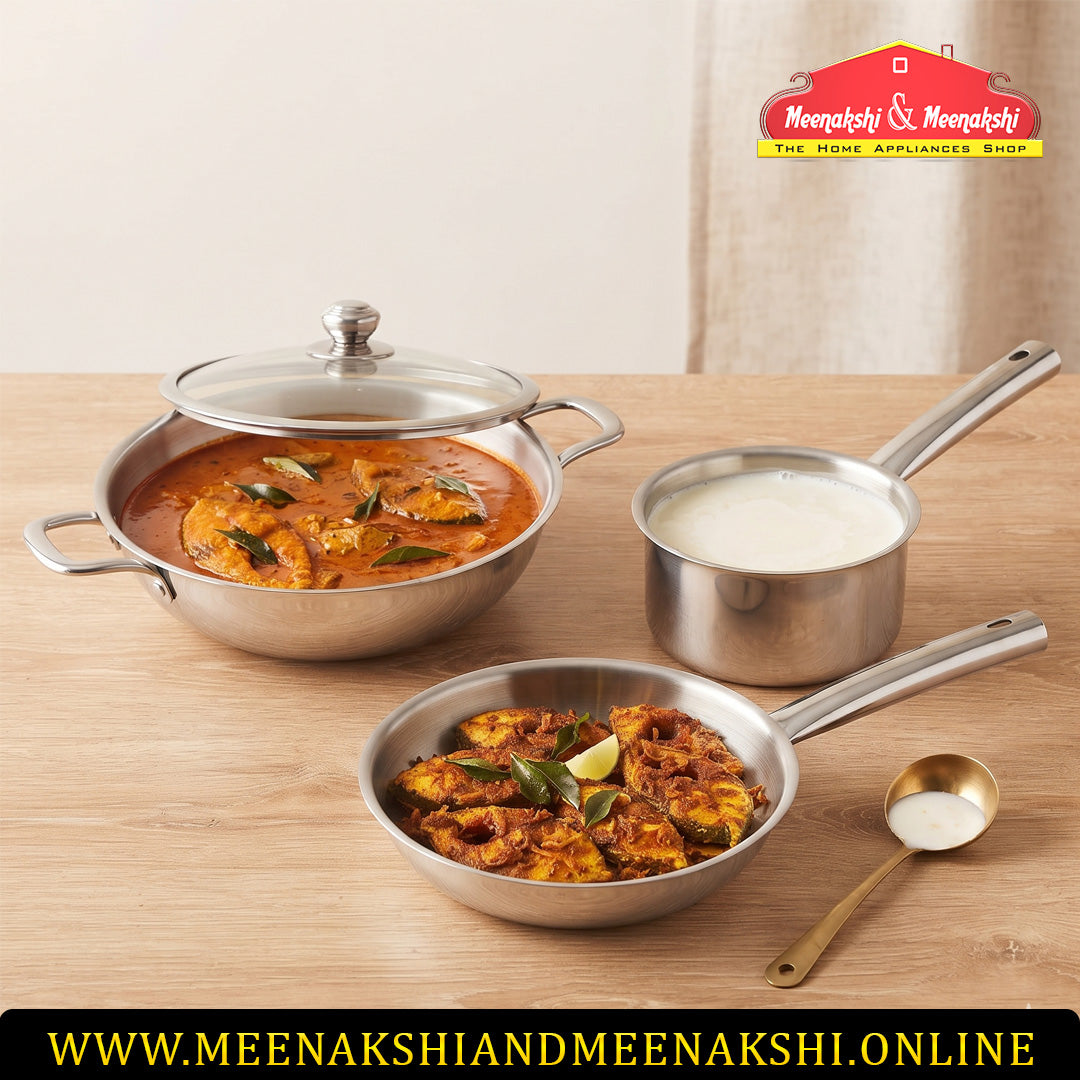 MM Triply 4PCS Cookware Combo 1202