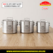 MM SS 3PCS Wet & Dry Flower Pawali Set Combo