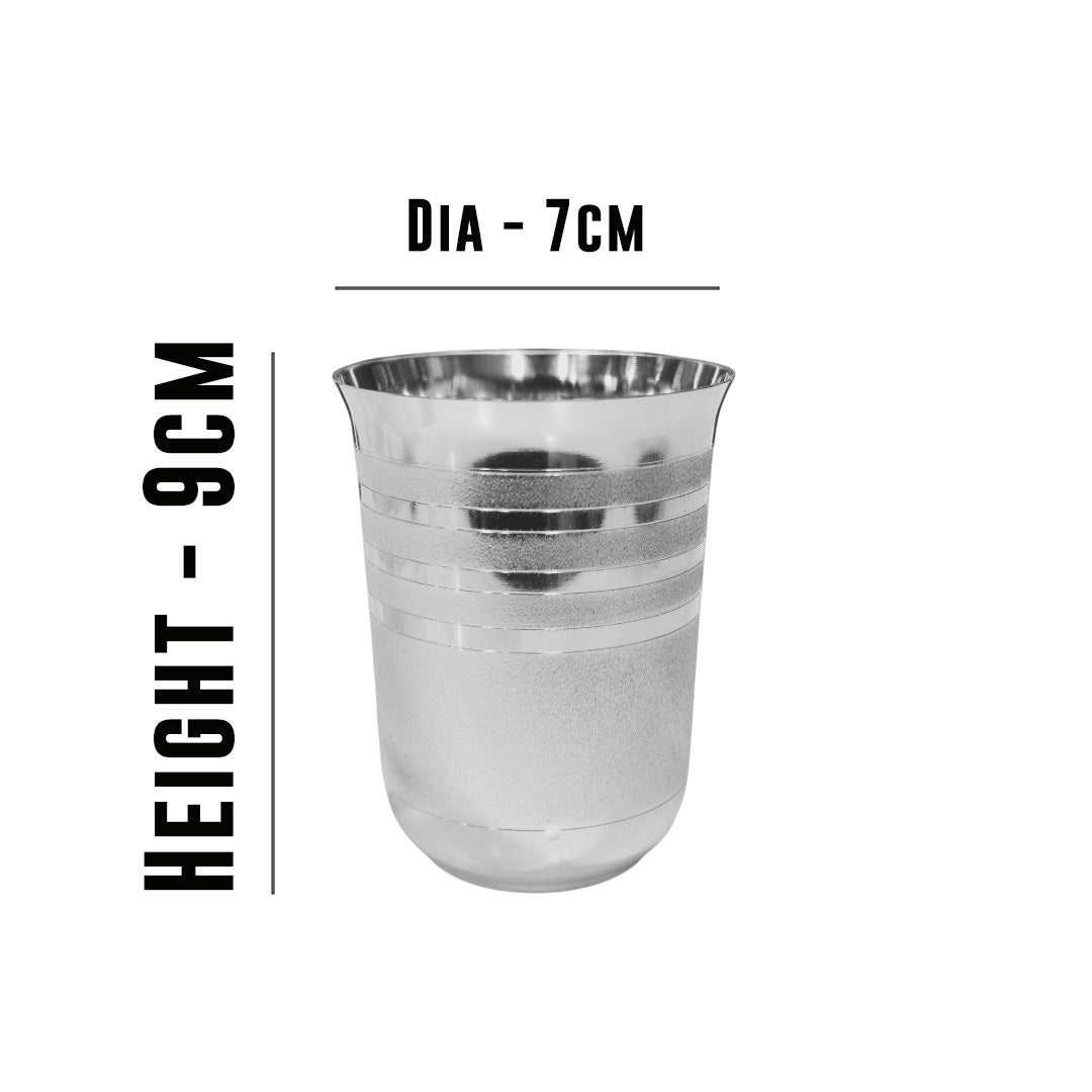 MM SS Silver Coating Elite Stripe Glass 300ml 435