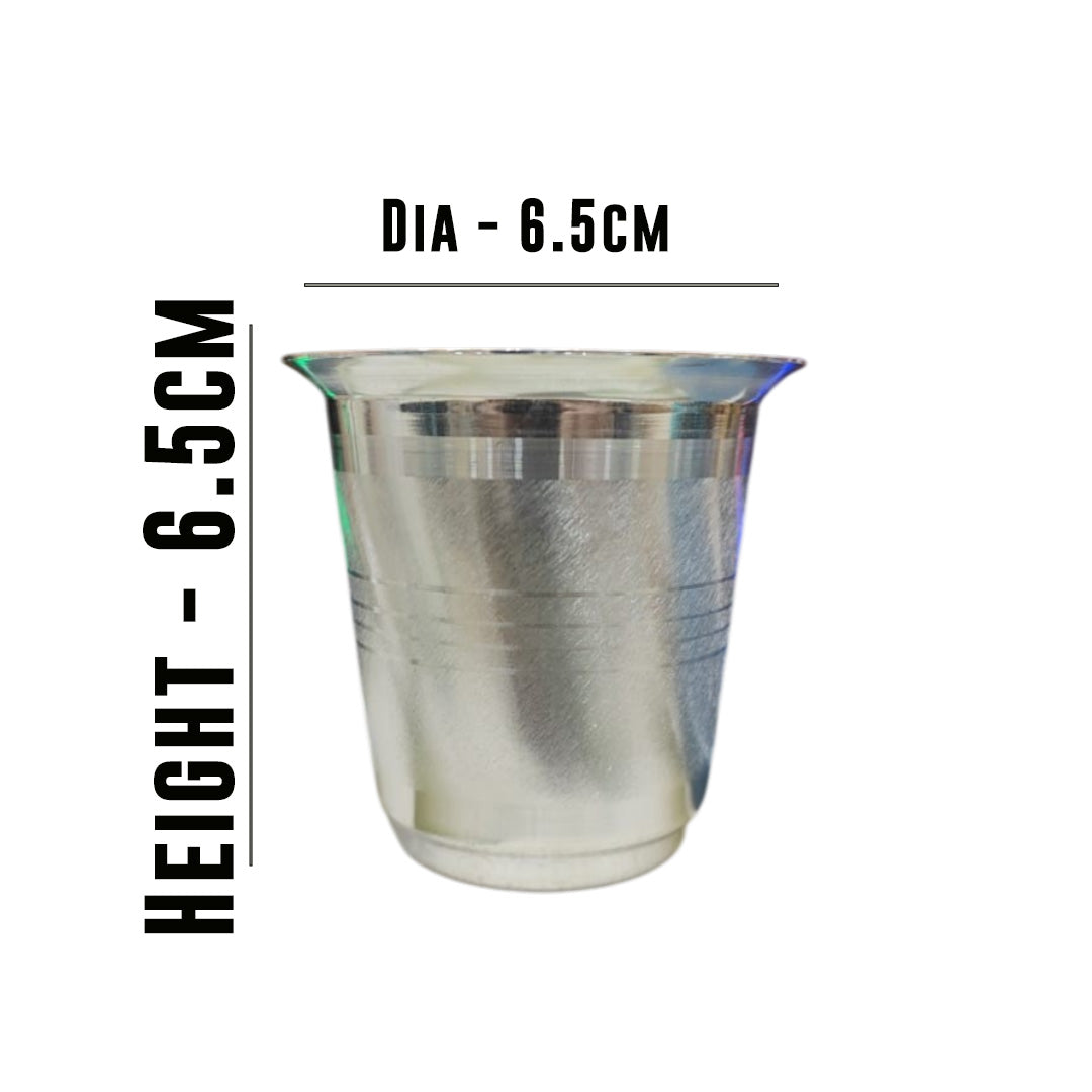MM SS Silver Coating Mayuri Glass 150ml 436