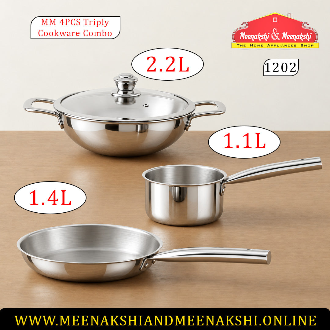 MM Triply 4PCS Cookware Combo 1202