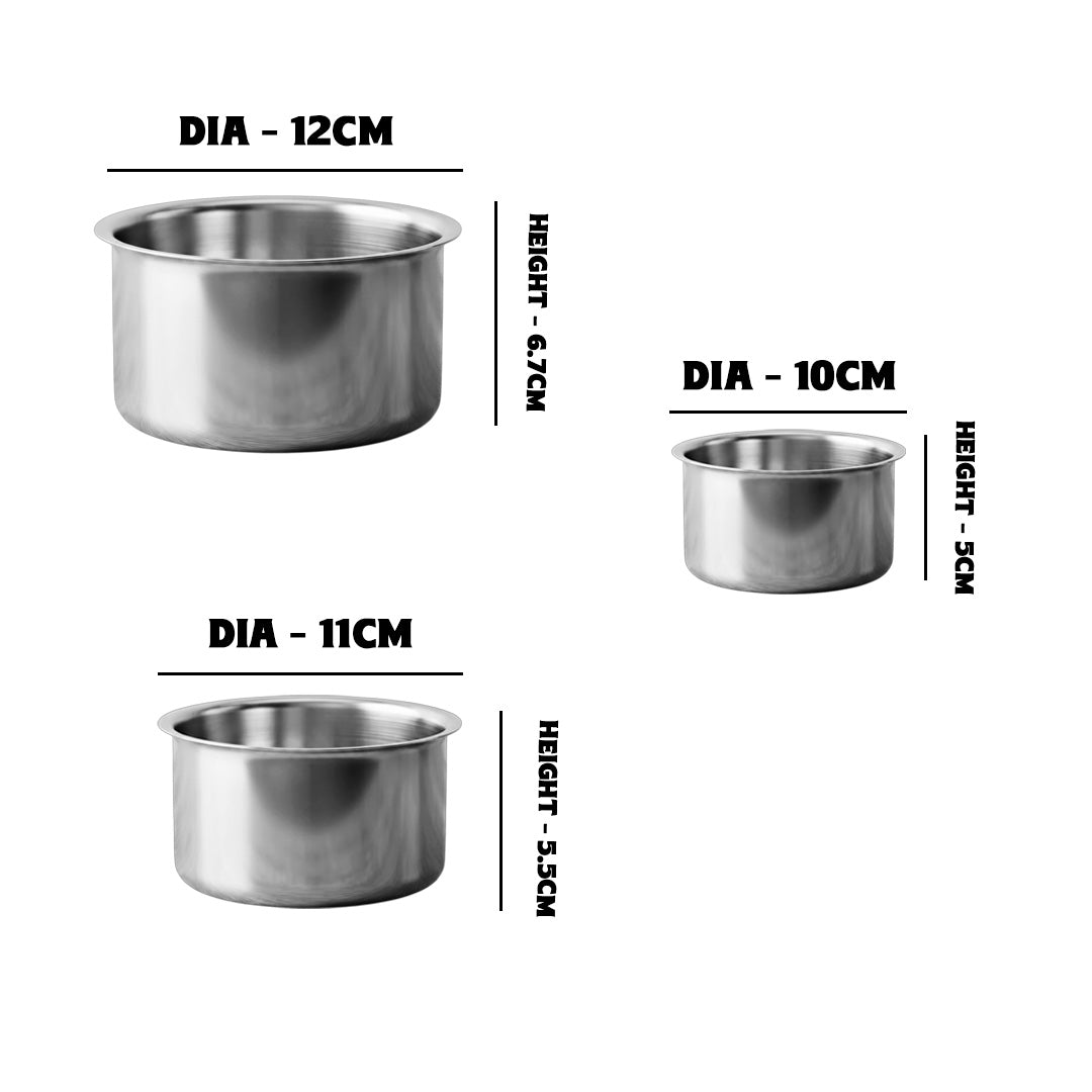MM Thickply 3PCS Baby Tope Set Without Lid 960