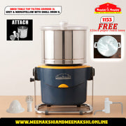 MM19 Table Top Tilting Grinder 2L Grey & MangoYellow With Small Drum 1L 1153