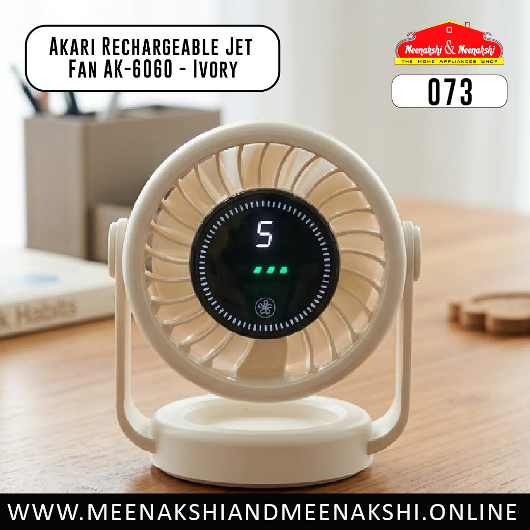 Akari Rechargeable Jet Fan AK-6060