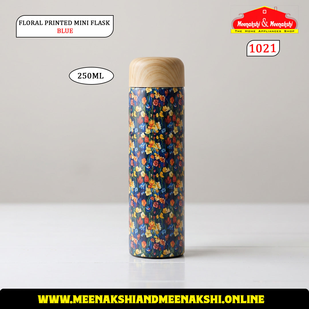 Floral Printed Mini Flask 250ml