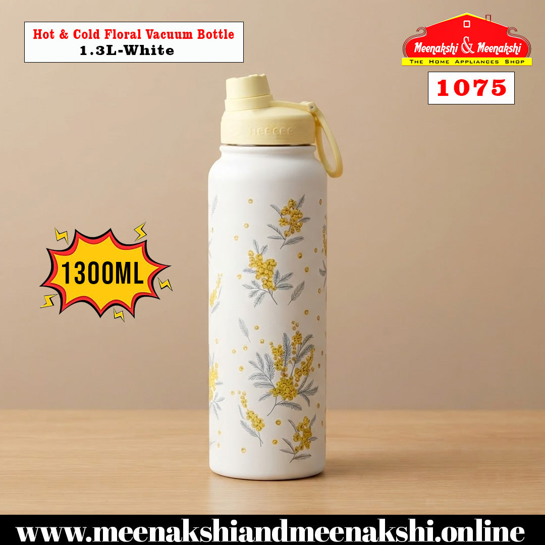 Hot & Cold Floral Vacuum Bottle 1.3L
