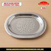 MM SS Silver Coated Capsule Tray Small 1126