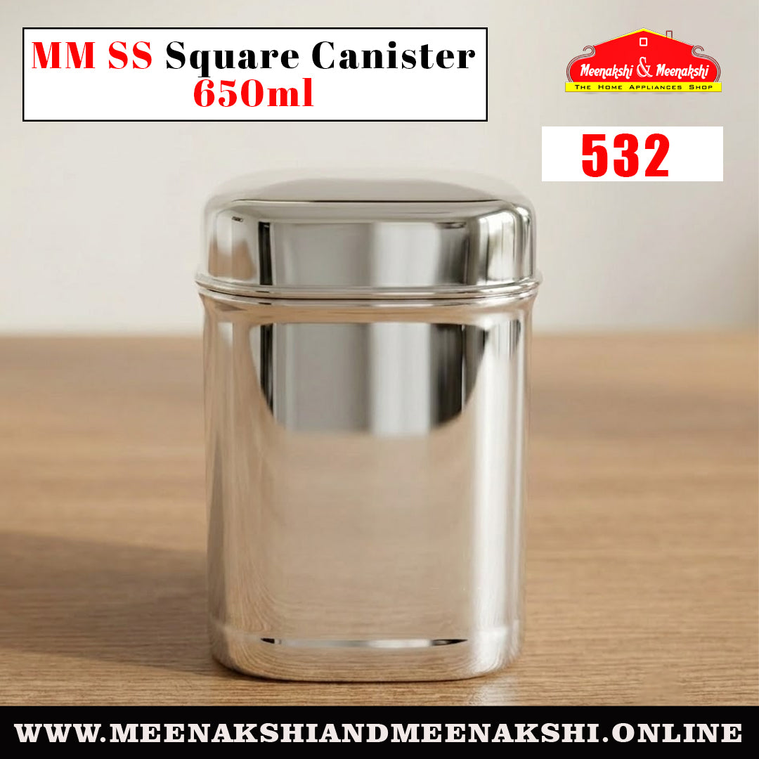 MM SS Square Canister