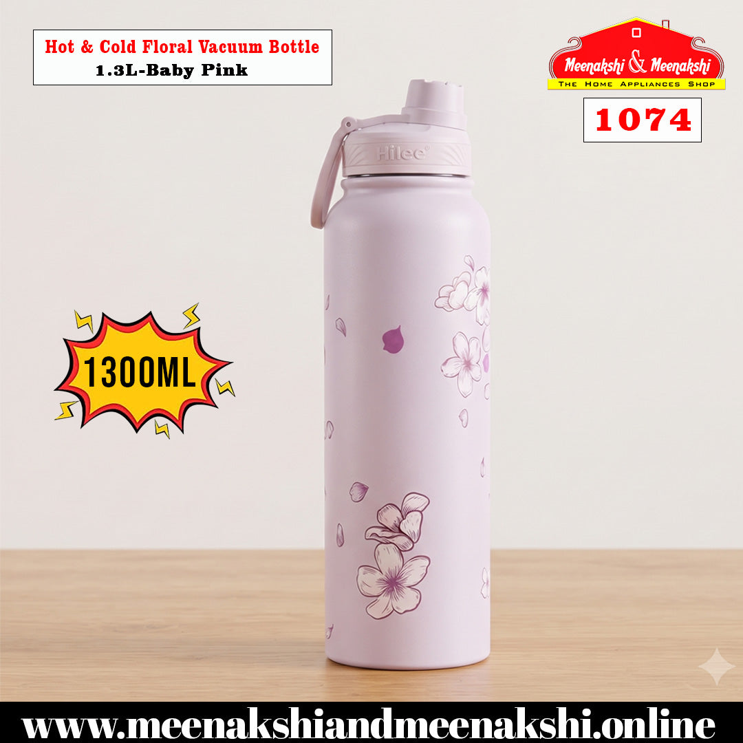 Hot & Cold Floral Vacuum Bottle 1.3L
