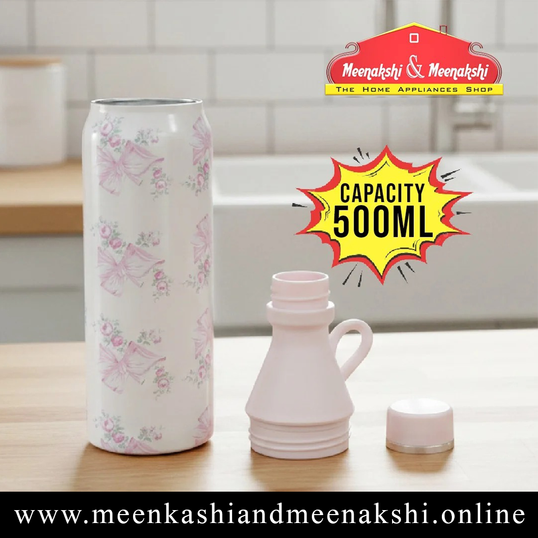 MM SS Floral Printed Vaccum Bottle 500ml