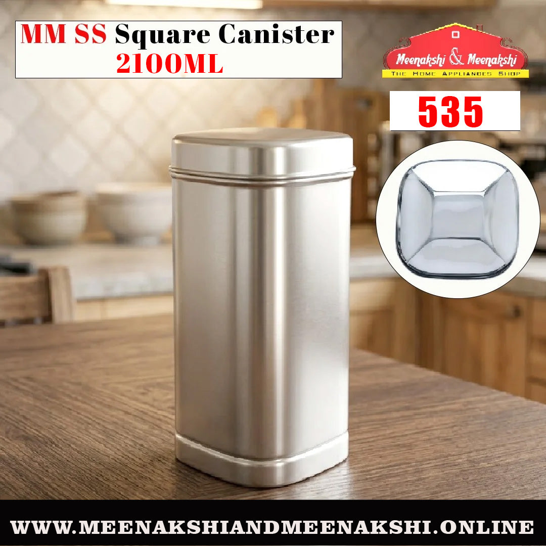 MM SS Square Canister