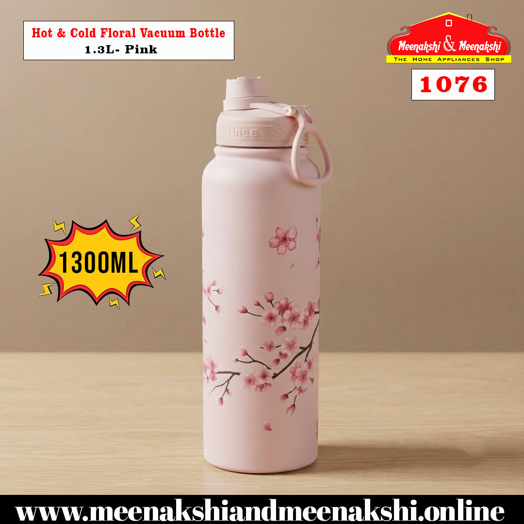 Hot & Cold Floral Vacuum Bottle 1.3L