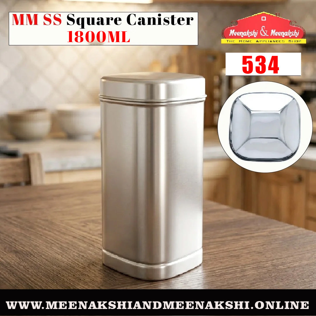 MM SS Square Canister