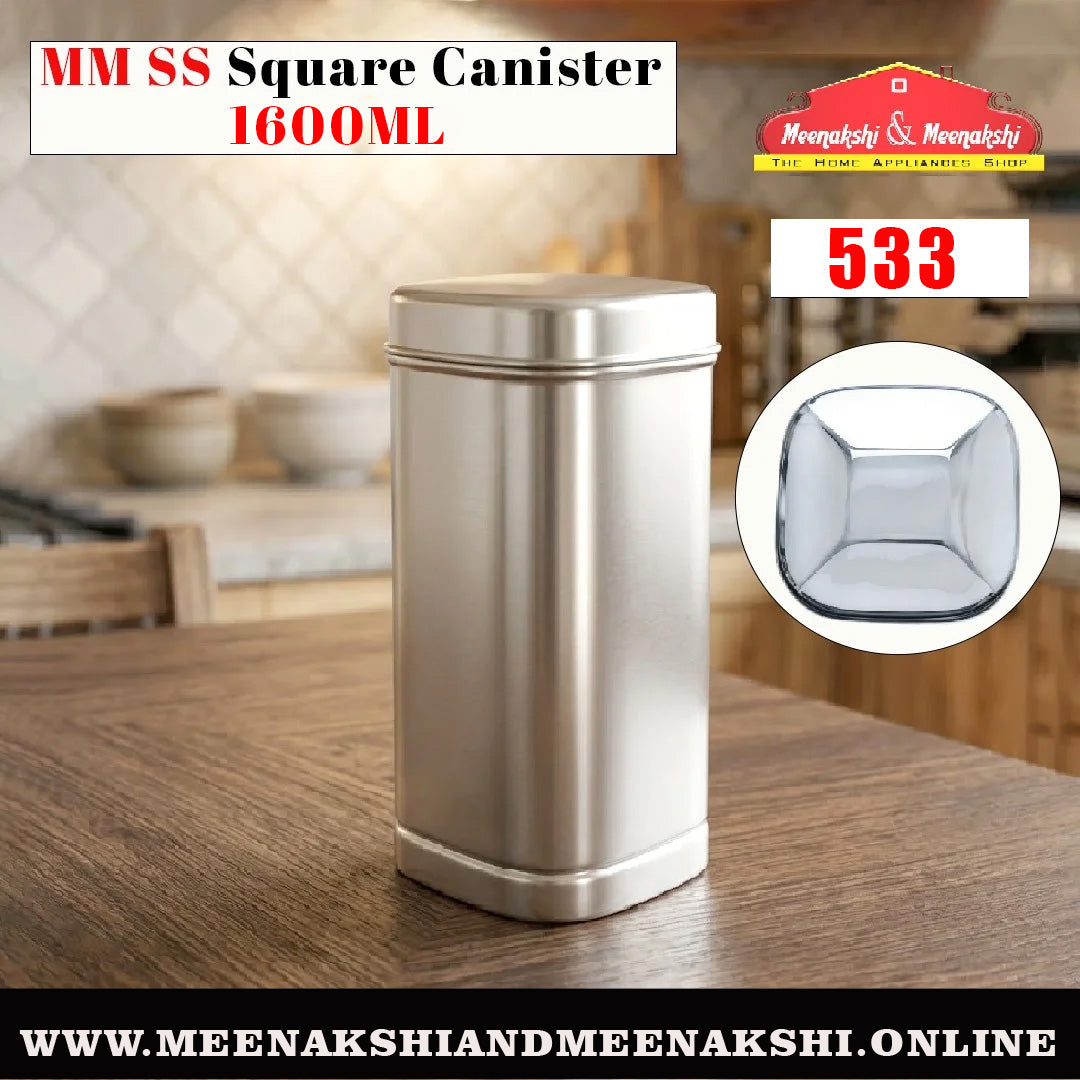 MM SS Square Canister