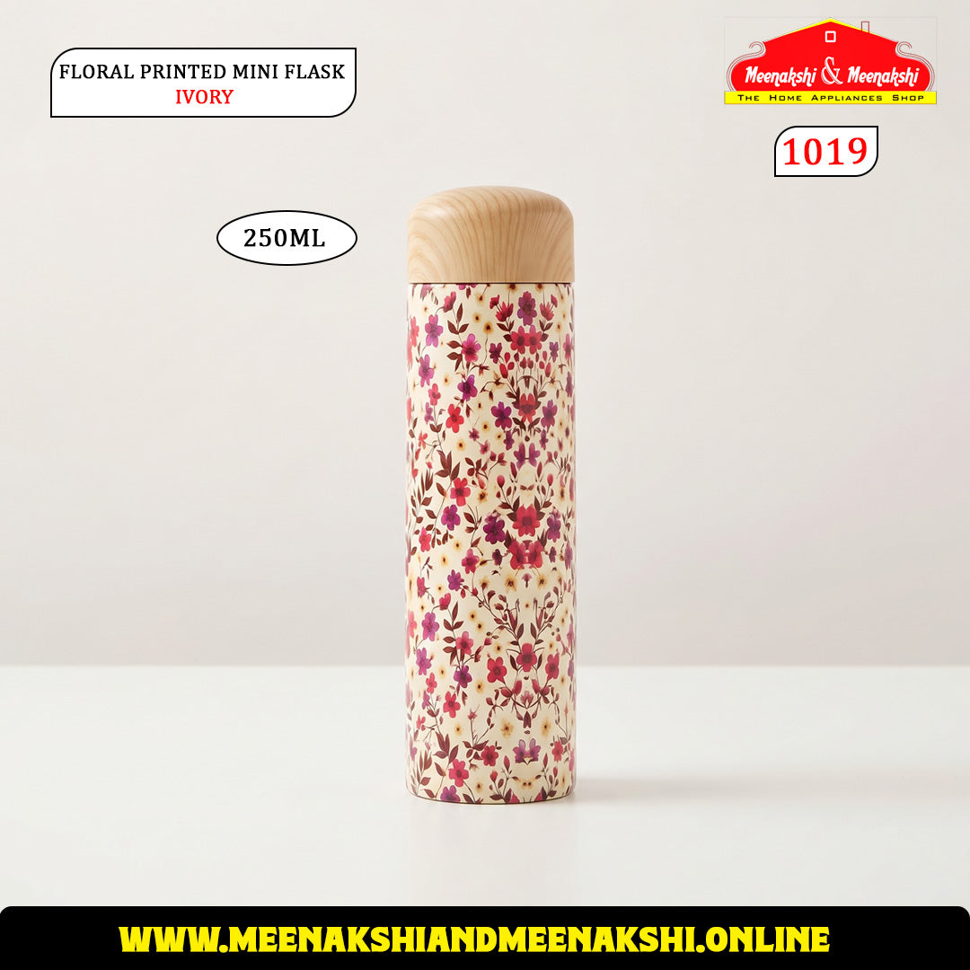 Floral Printed Mini Flask 250ml