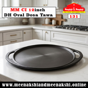 MM CI 12inch DH Oval Dosa Tawa 131