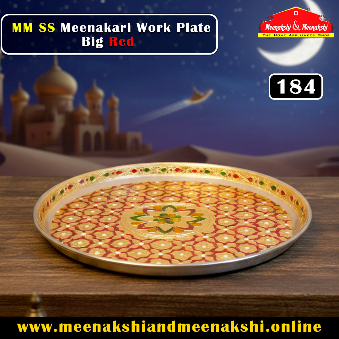 MM SS Meenakari Work Plate Big