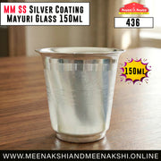 MM SS Silver Coating Mayuri Glass 150ml 436