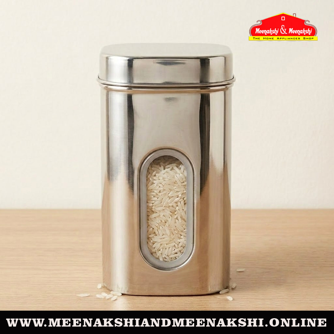 MM SS Square Window C-Thru Canister