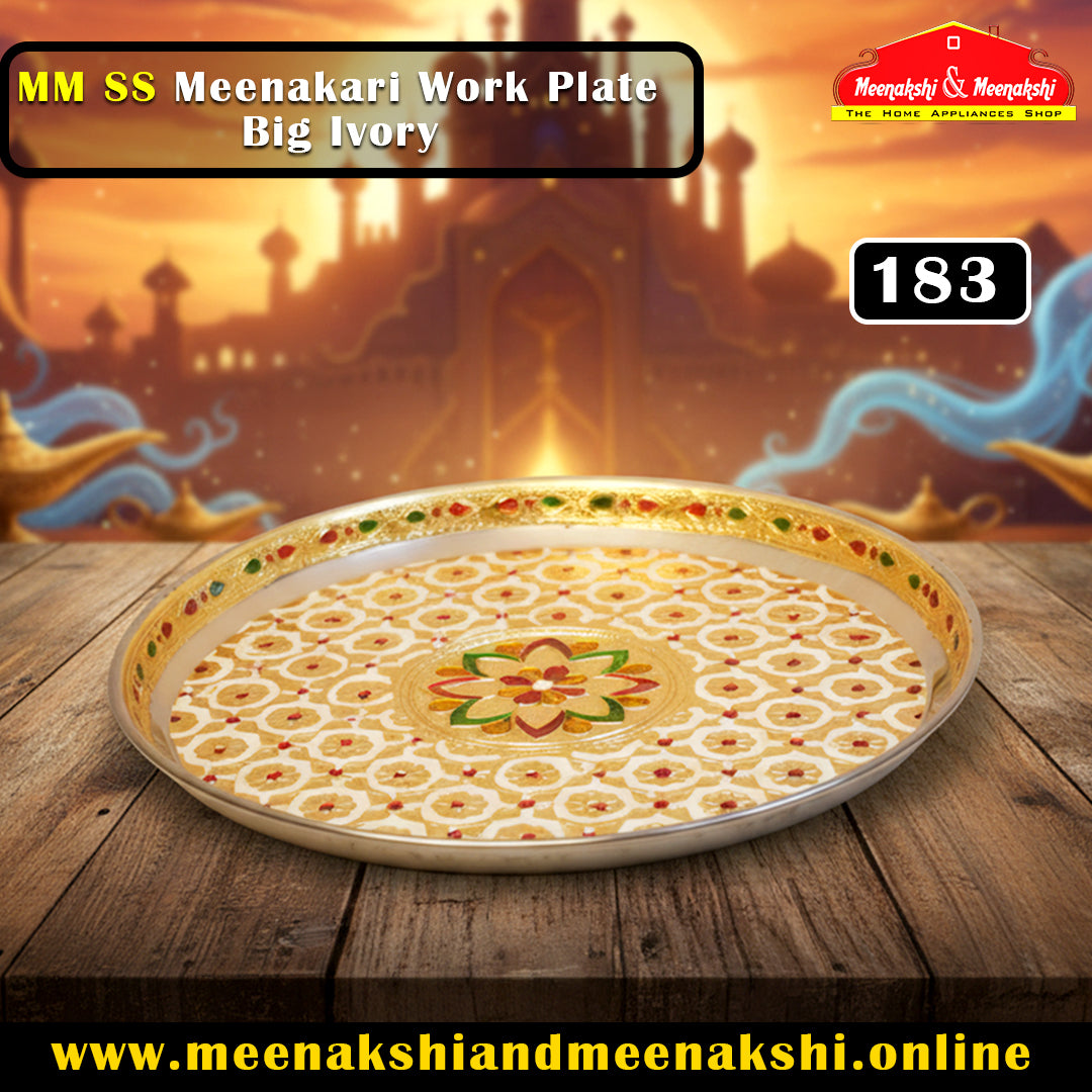MM SS Meenakari Work Plate Big