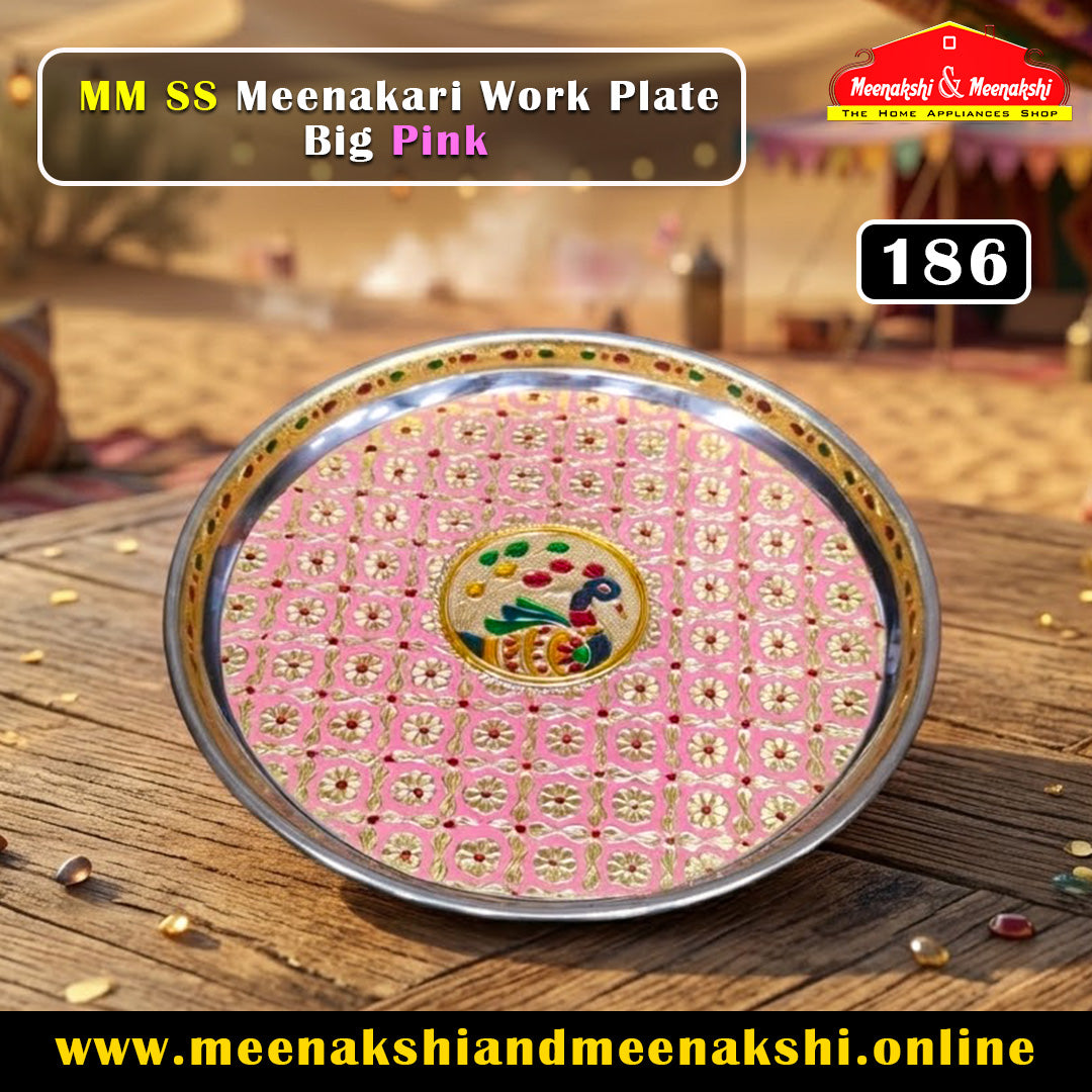 MM SS Meenakari Work Plate Big