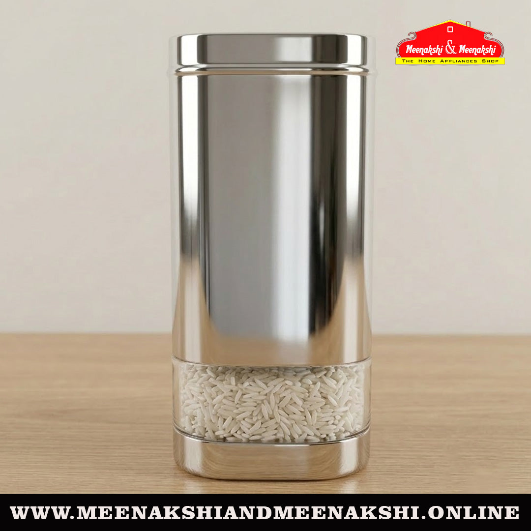 MM SS Square Bottom C-Thru Canister