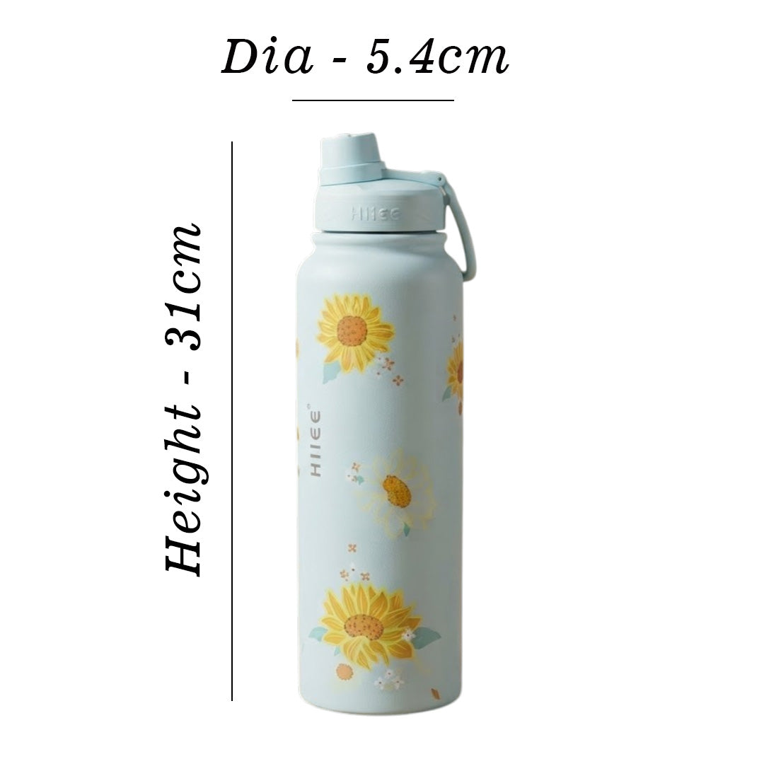 Hot & Cold Floral Vacuum Bottle 1.3L