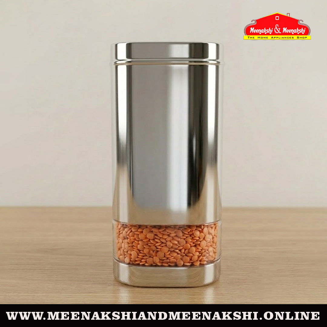 MM SS Square Bottom C-Thru Canister