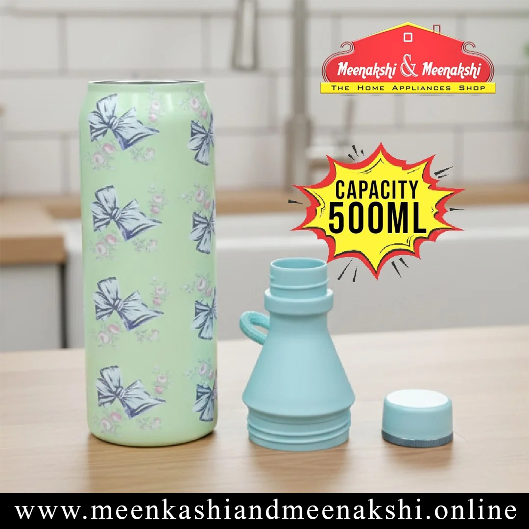 MM SS Floral Printed Vaccum Bottle 500ml