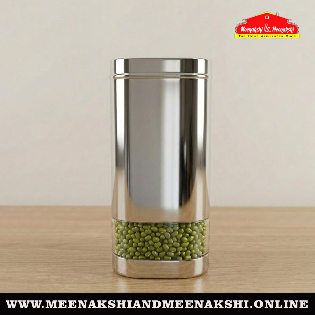MM SS Square Bottom C-Thru Canister