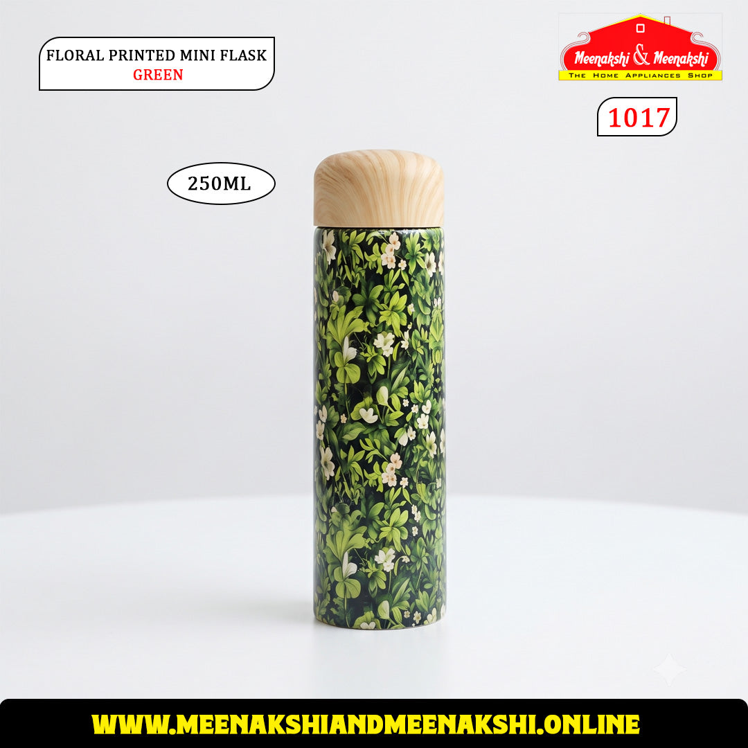 Floral Printed Mini Flask 250ml