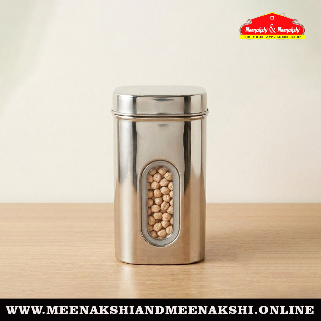 MM SS Square Window C-Thru Canister