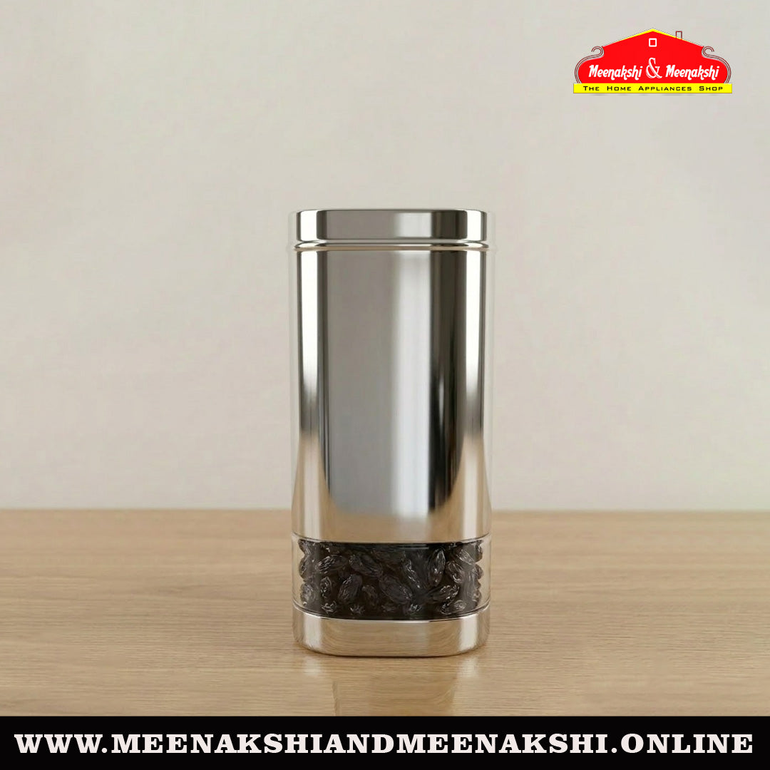 MM SS Square Bottom C-Thru Canister