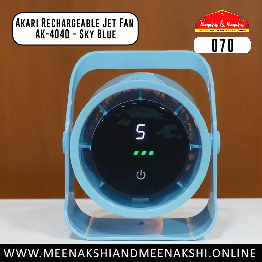 Akari Rechargeable Jet Fan AK-4040