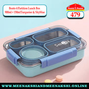 Bento 4 Partition Lunch Box 900ml + 150ml