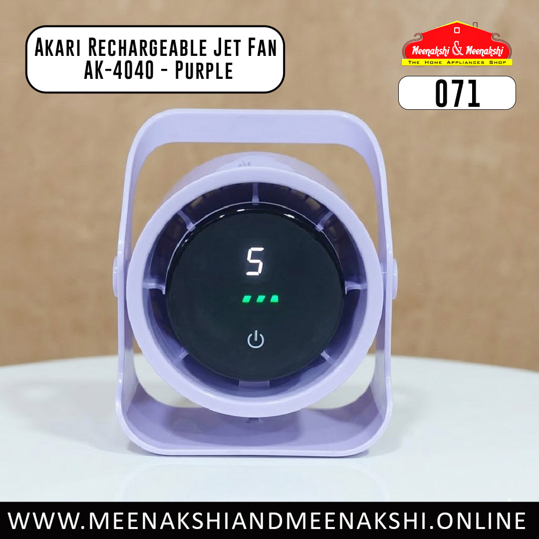 Akari Rechargeable Jet Fan AK-4040