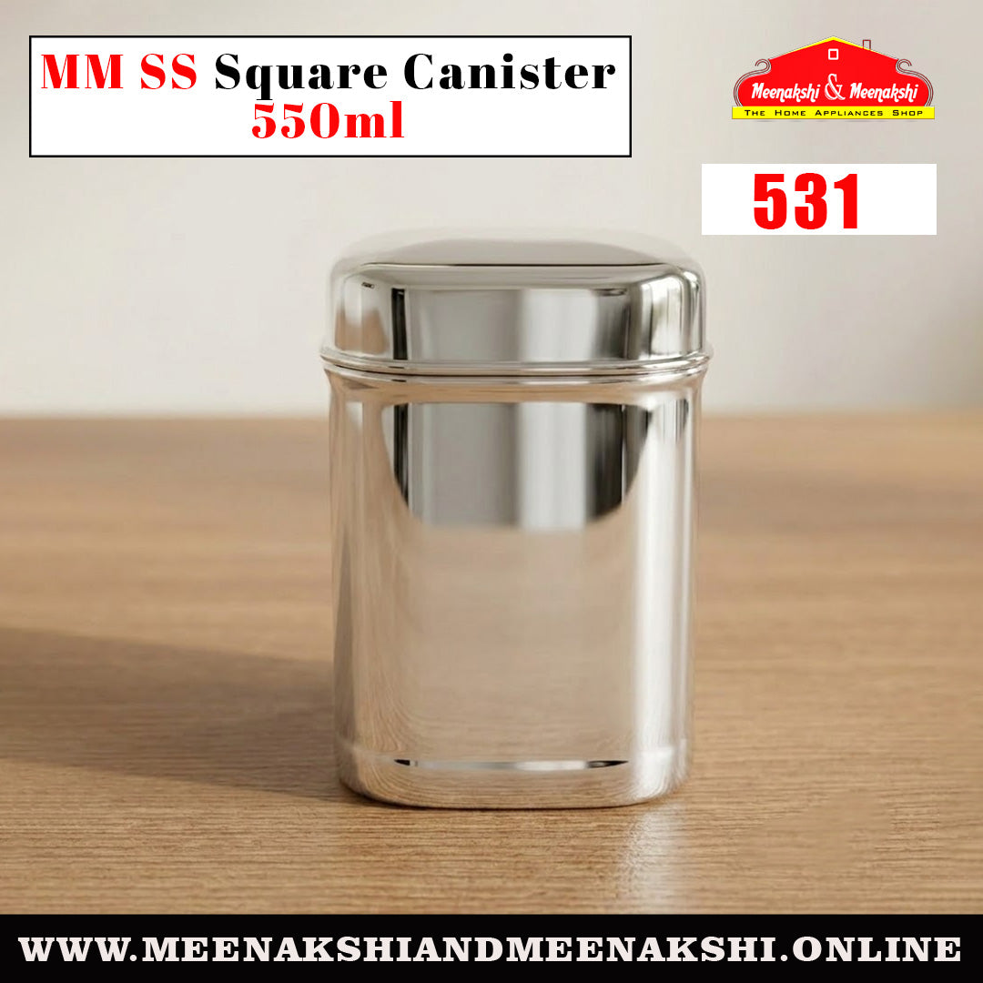 MM SS Square Canister