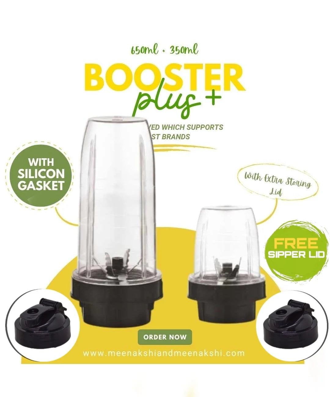 MM Booster Jar Plus+ 650ml and 350ml Combo