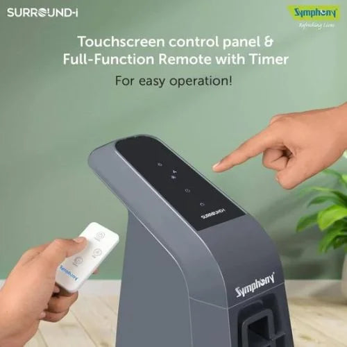 SYMPHONY TOWER FAN GREY REMOTE & TOUCH WITH TIMER
