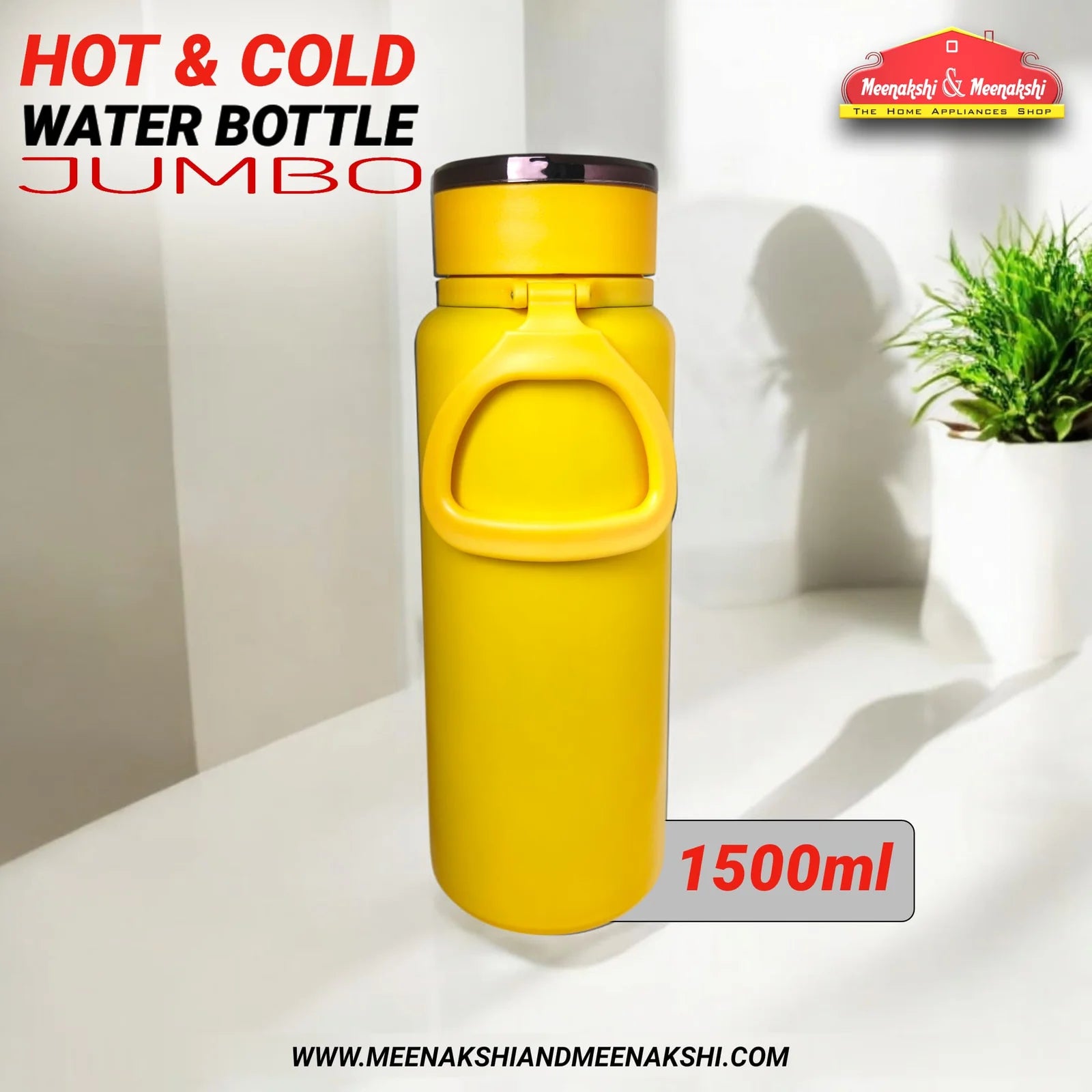 1500ml Hot & Cold WB Jumbo Yellow MM2634
